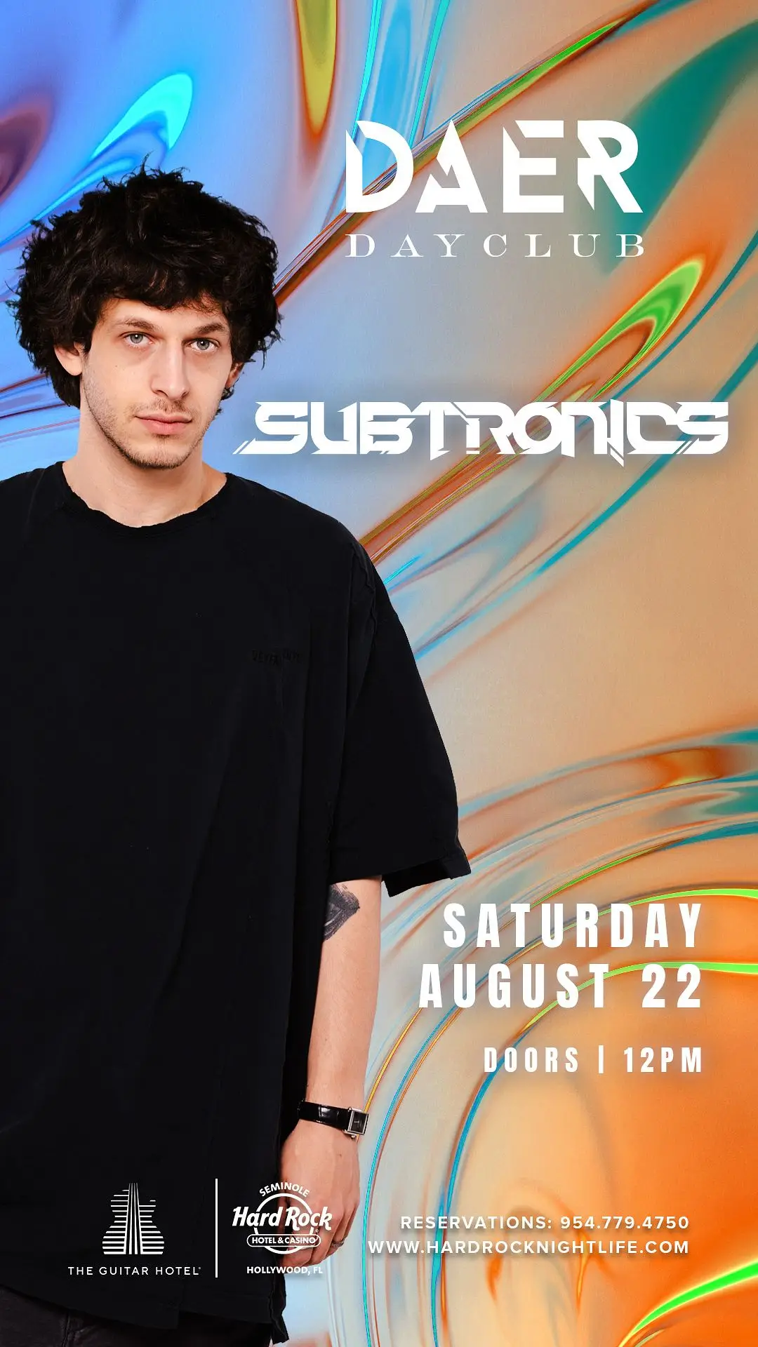 Subtronics at DAER Dayclub flyer